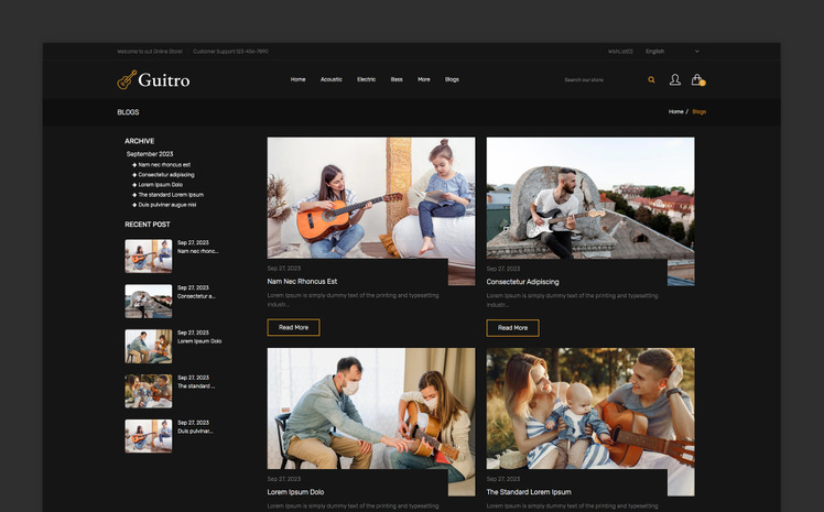 Guitro Responsive Shopify Theme #390612
