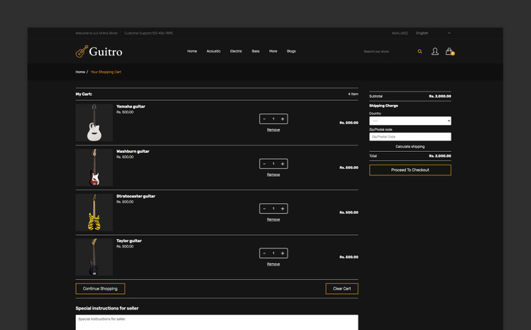 Guitro Responsive Shopify Theme #390612