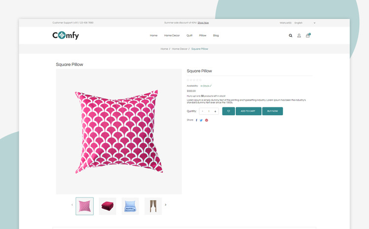 Comfy Responsive Shopify Theme #400679