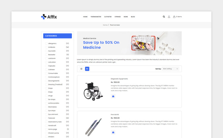 Affix Responsive Shopify Theme #381436
