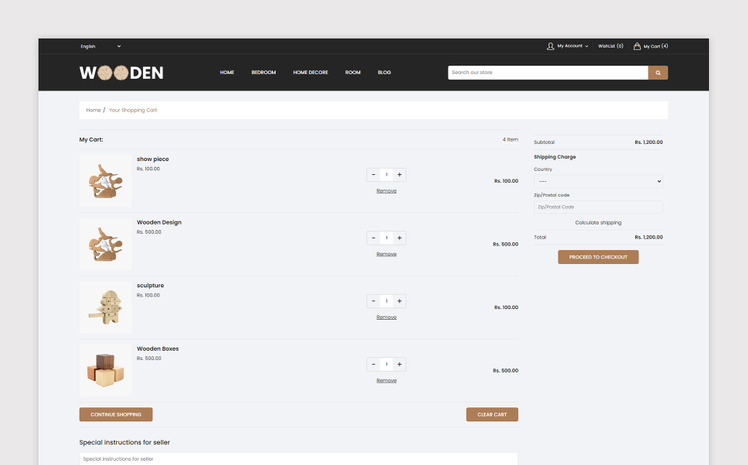 Wooden Responsive Shopify Theme #398129