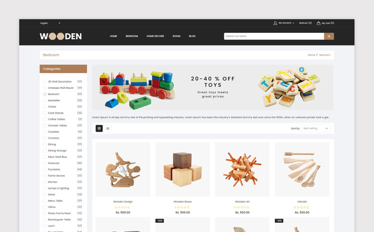 Wooden Responsive Shopify Theme #398129