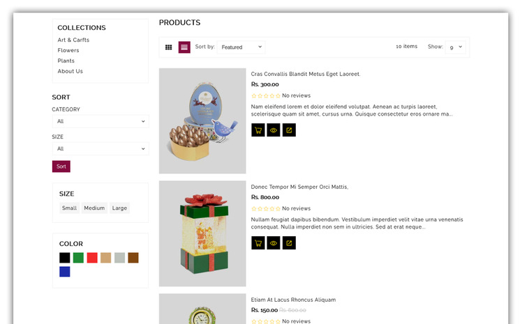 Gift Store Shopify Template #195955
