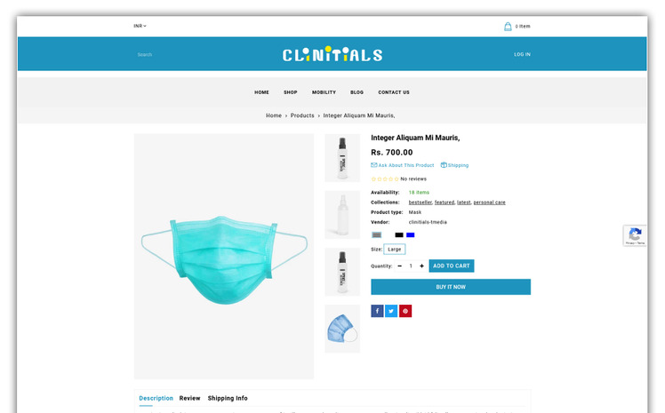Clinitials Store Shopify Theme #201348