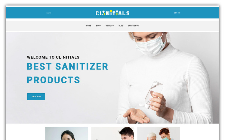 Clinitials Store Shopify Theme #201348