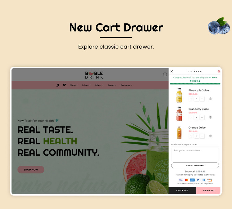 Boble Drink Organic Drink Juice Shopify Theme Energy Drinks Shopify OS Theme #280504-12