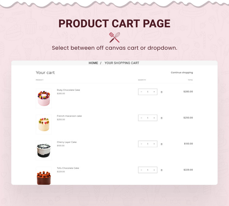 Cake Zilla Mega Cake Shopify Clean Responsive Theme #284755-12