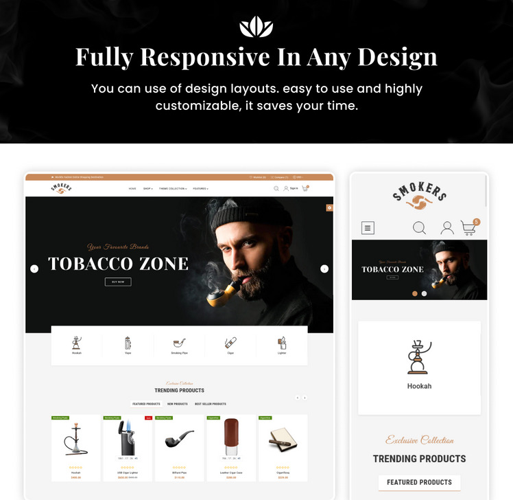 Smokers Mega Cigar Tobacco Shopify Theme #251011-6
