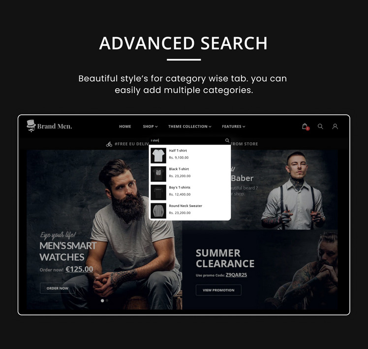 Brand Mega Fashion Style Cloths Shoes Shopify Premium Responsive Theme #280505-6