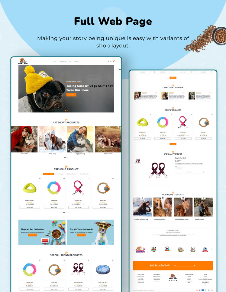 Oh My Dog Mega Pets Shopify Responsive Theme #280503-3