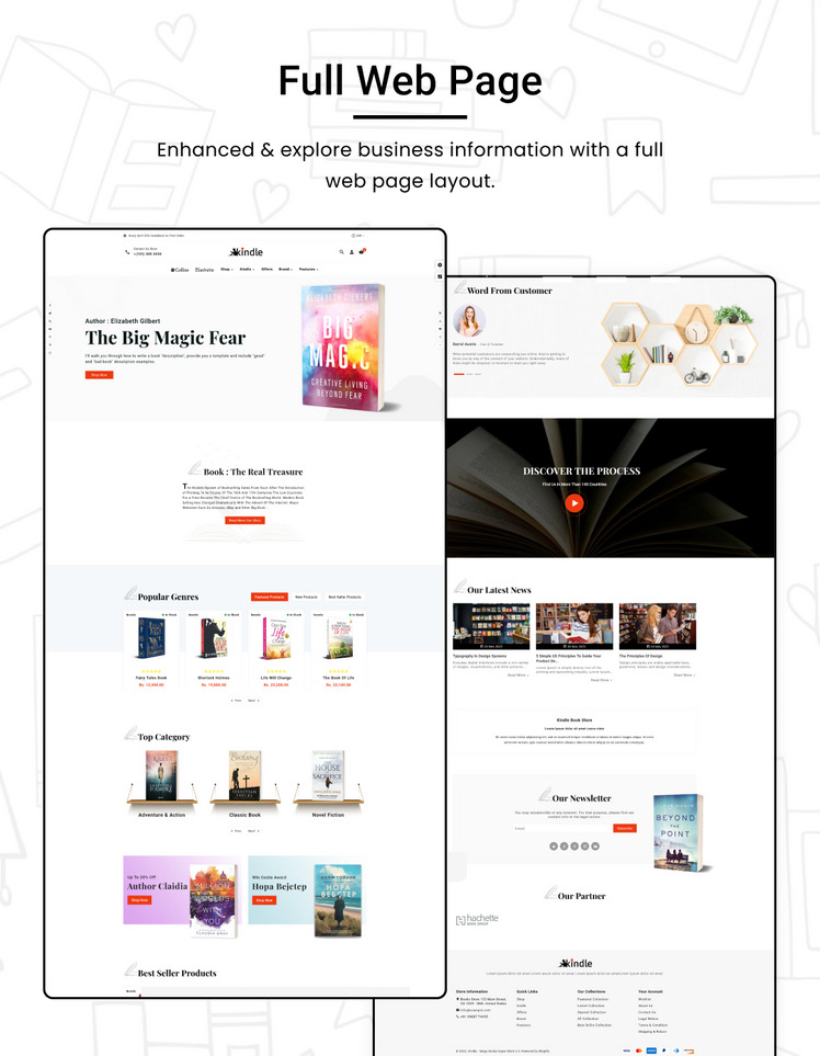 Kindle Books and Digital Comics Store Shopify Theme #269073-4