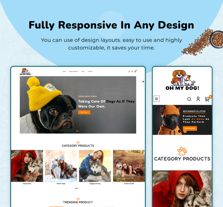Oh My Dog Mega Pets Shopify Responsive Theme #280503-4