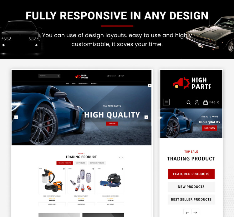 High Parts Mega Parts Super Store Shopify Premium Responsive Theme #287872-5