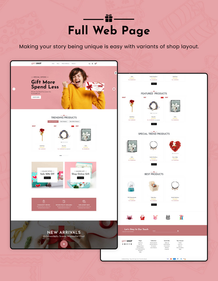 Gift Shop Art and Christmas Gift Valentine s Gifts Exchange Shopify Themes #280502-4