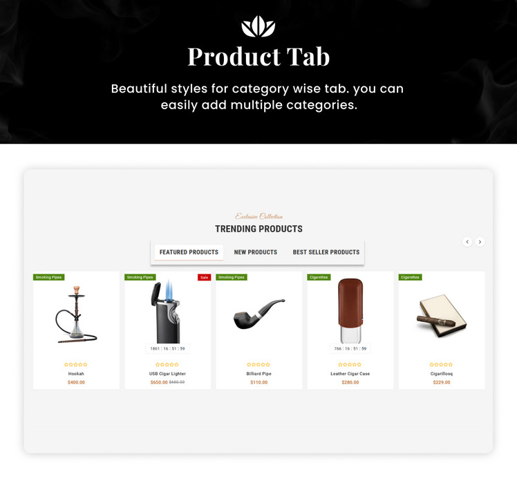Smokers Mega Cigar Tobacco Shopify Theme #251011-9