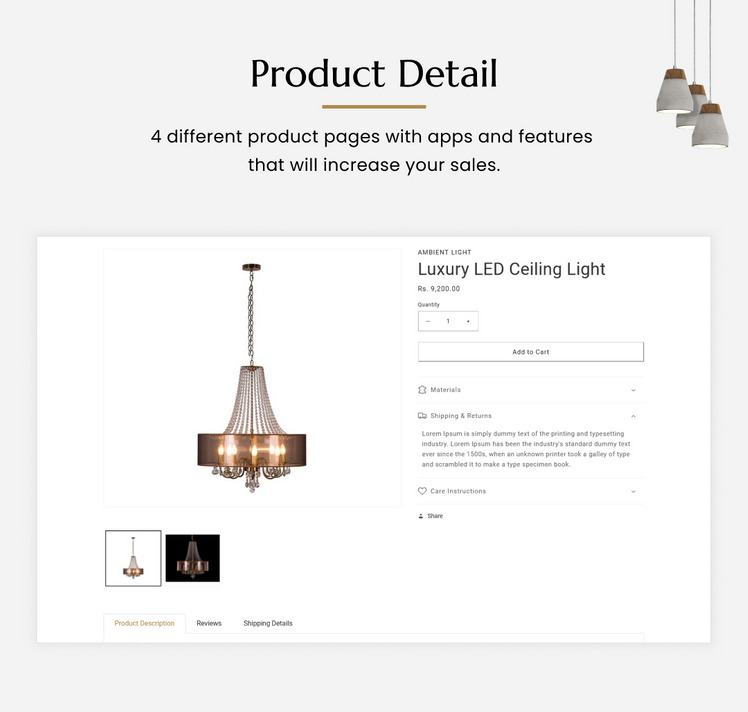 Luzones Lighting Morden Shopify Mega Shop #281754-9