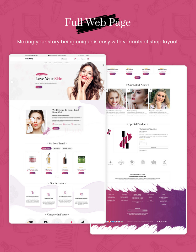 Costery Mega Cosmetics Perfume Health Beauty Shopify Premium Responsive Theme #280501-4