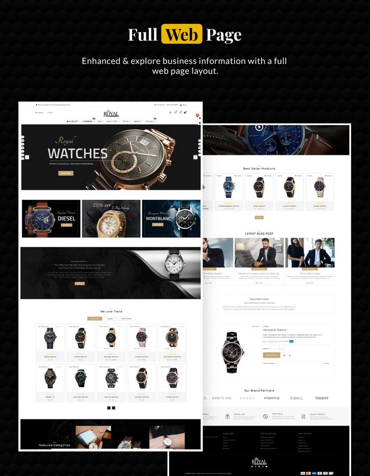 Royal Mega Watch Jewelry Multipurpose Super Shopify Store #252613-4