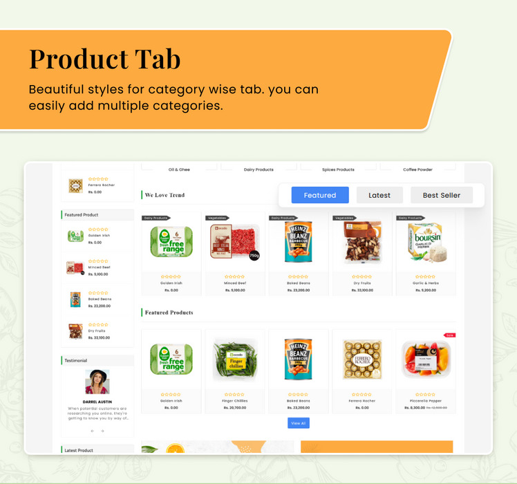 FreshG Mega Grocery Food Drink Coffee Shopify Premium Responsive Theme #284625-7