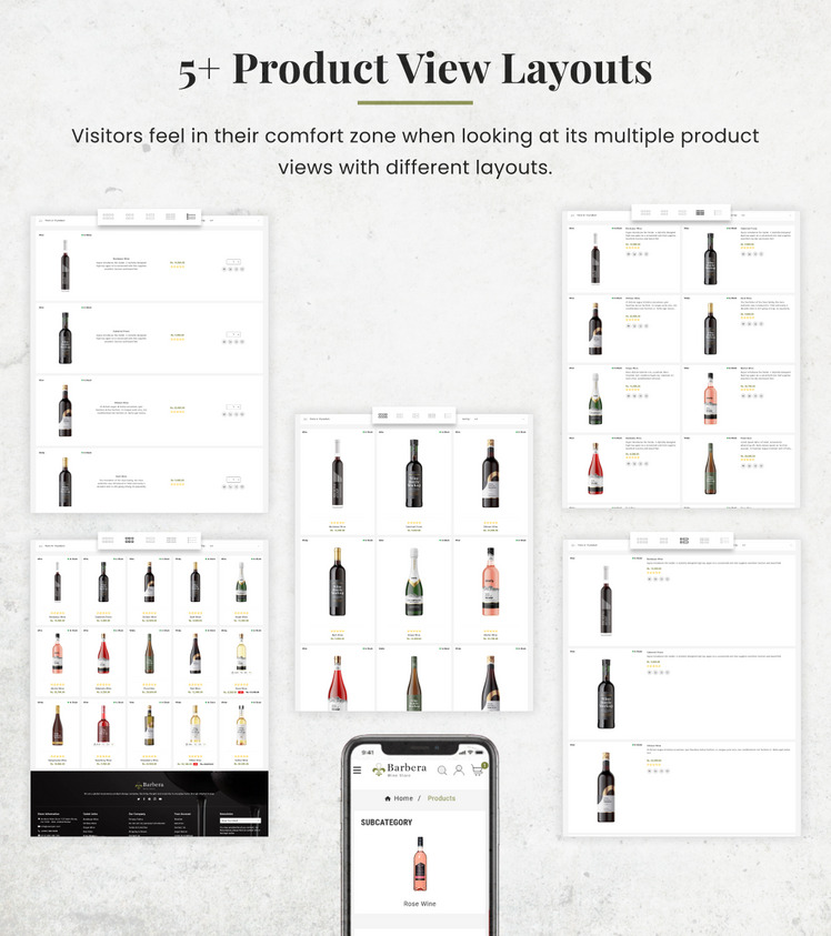 Barbera Wine Multipurpose Shopify Store #248008-11