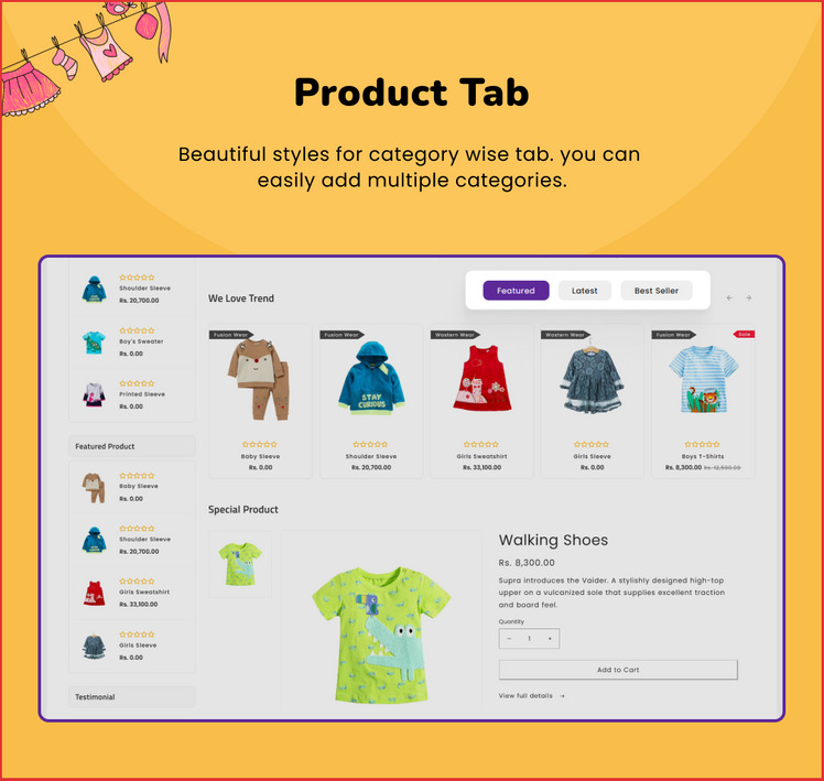 Fashona Children Kids Fashion Shopify Responsive Theme #282868-8