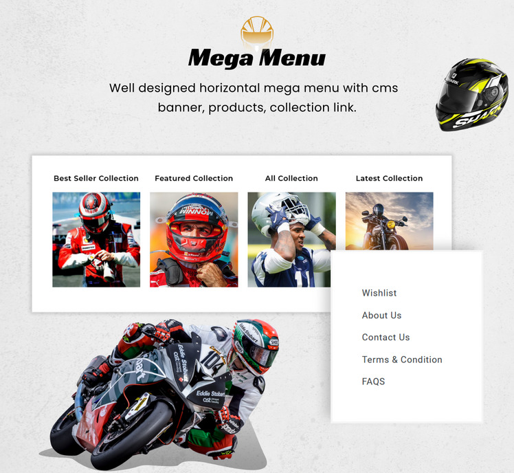 Heleman Mega Helmets Shopify Premium Theme #282760-7