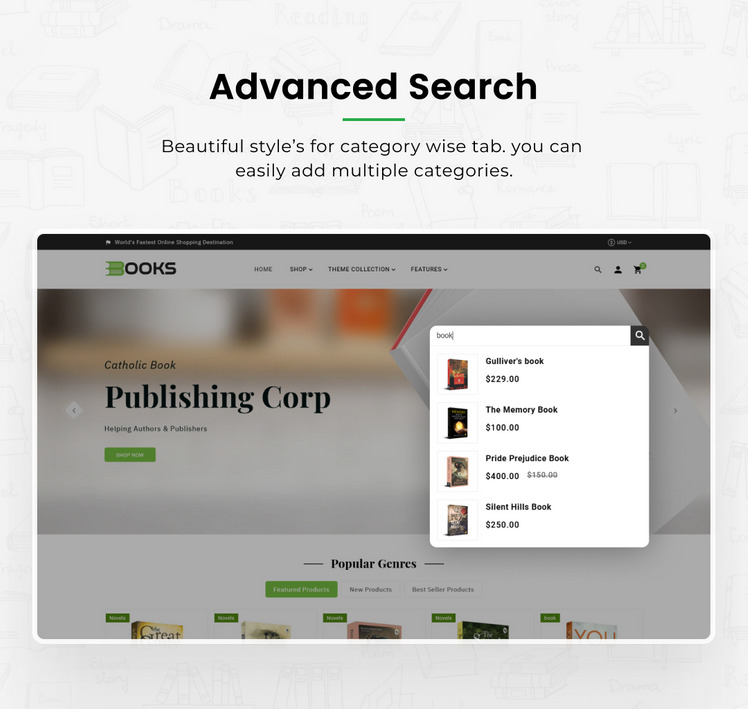 Books Comics Book Store Premium Responsive Shopify Theme #278433-5
