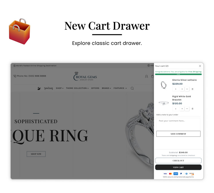 Royal Gems Jewelry and Luxurious Multipurpose Sections Shopify Theme #277278-12