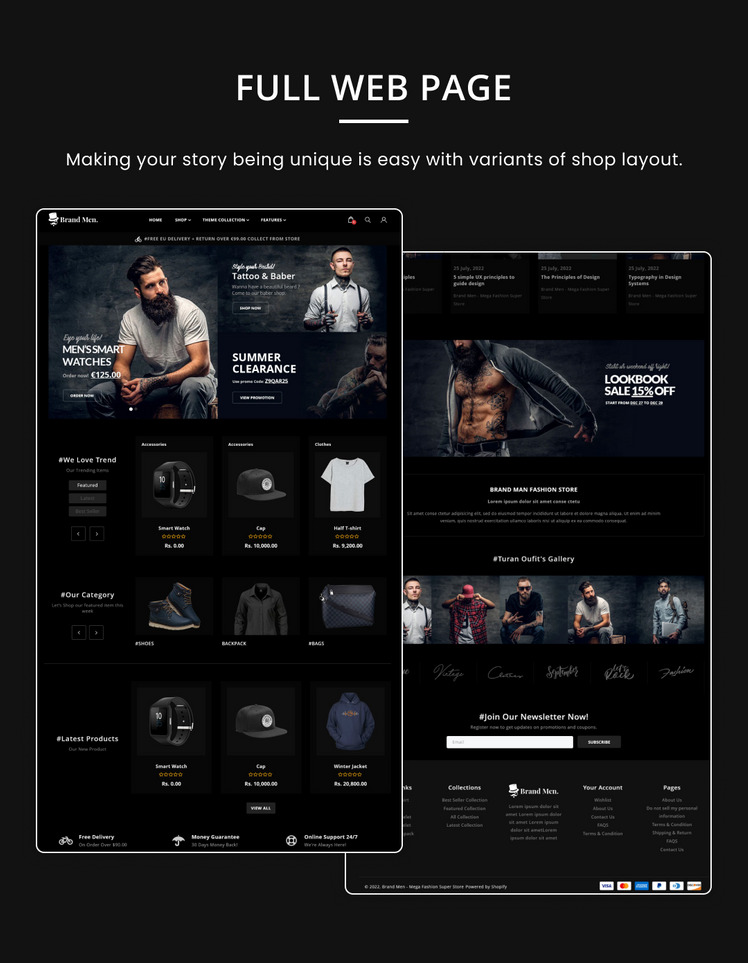Brand Mega Fashion Style Cloths Shoes Shopify Premium Responsive Theme #280505-4