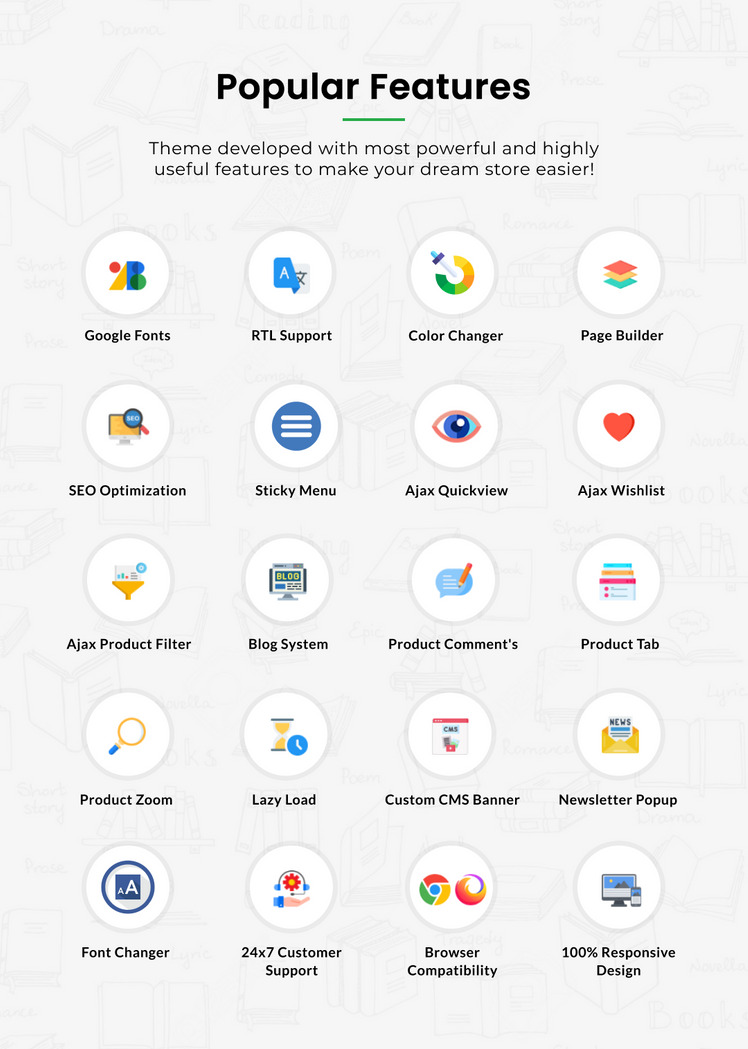 Books Comics Book Store Premium Responsive Shopify Theme #278433-11