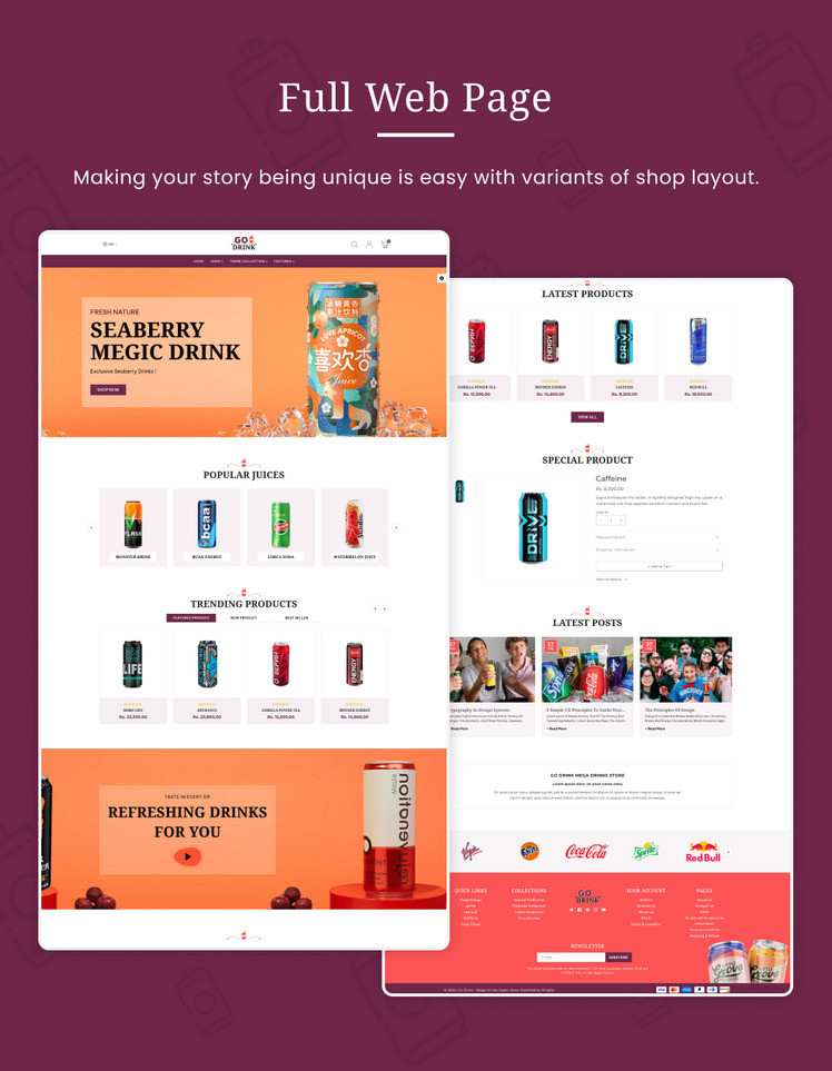 Go Drink Mega Drinks Shopify Responsive theme #280362-4