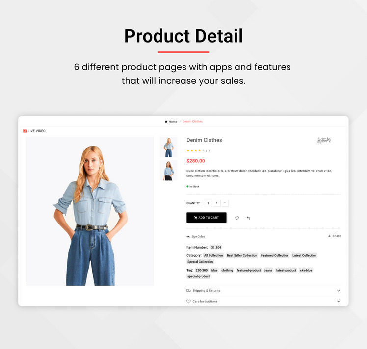 Mark Auria Mega Fashion clothing and style Shopify Premium Responsive Theme #280507-9