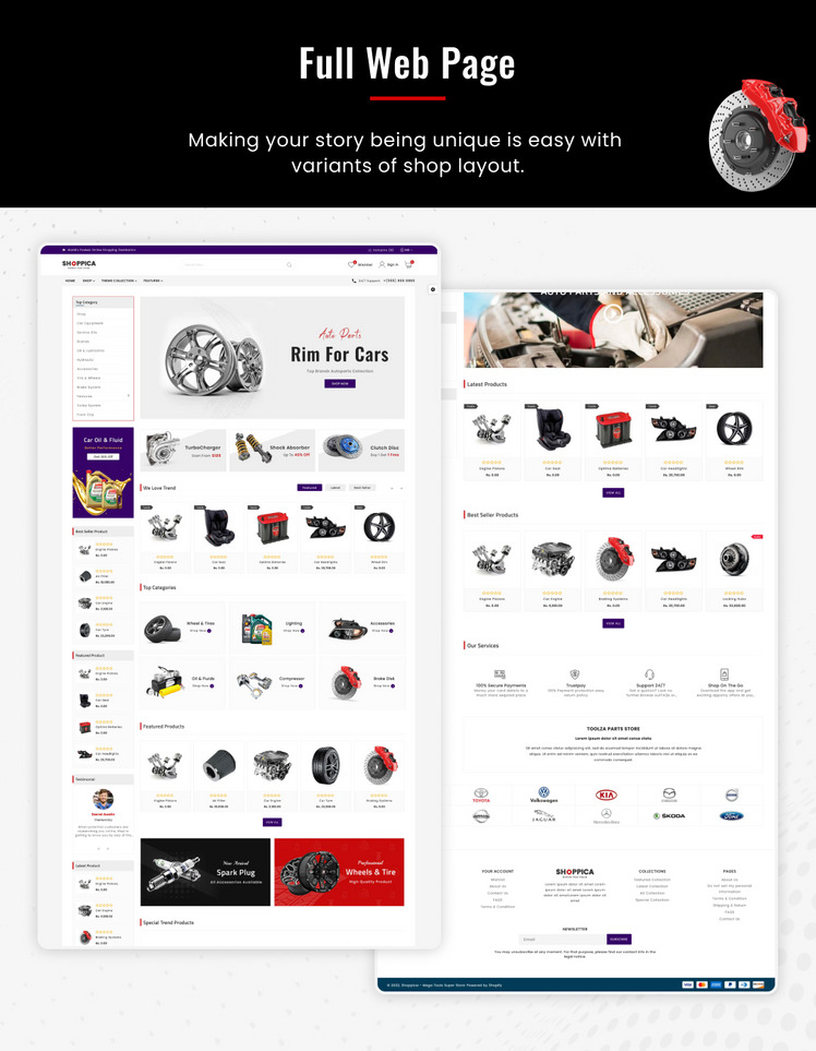 Shoppica Mega Spare Parts Cars Shopify Premium Responsive Theme #284624-4