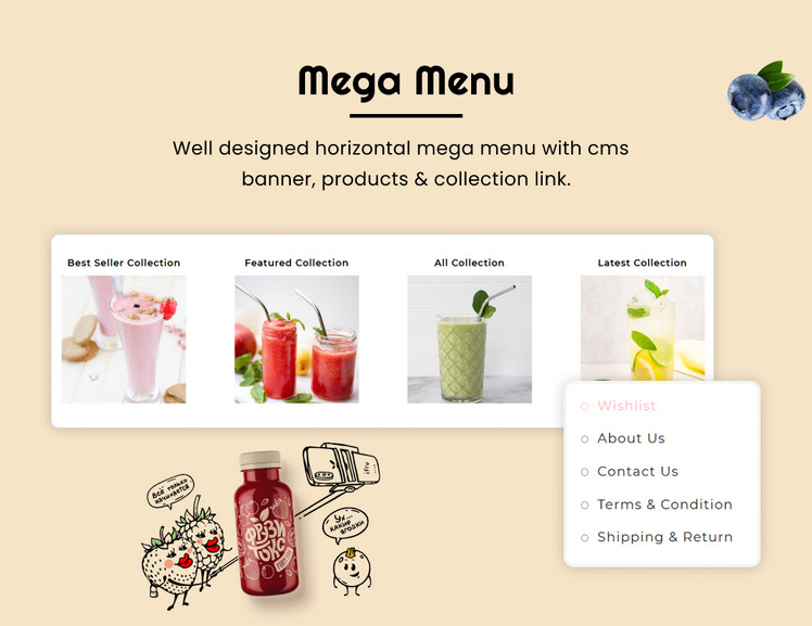 Boble Drink Organic Drink Juice Shopify Theme Energy Drinks Shopify OS Theme #280504-7