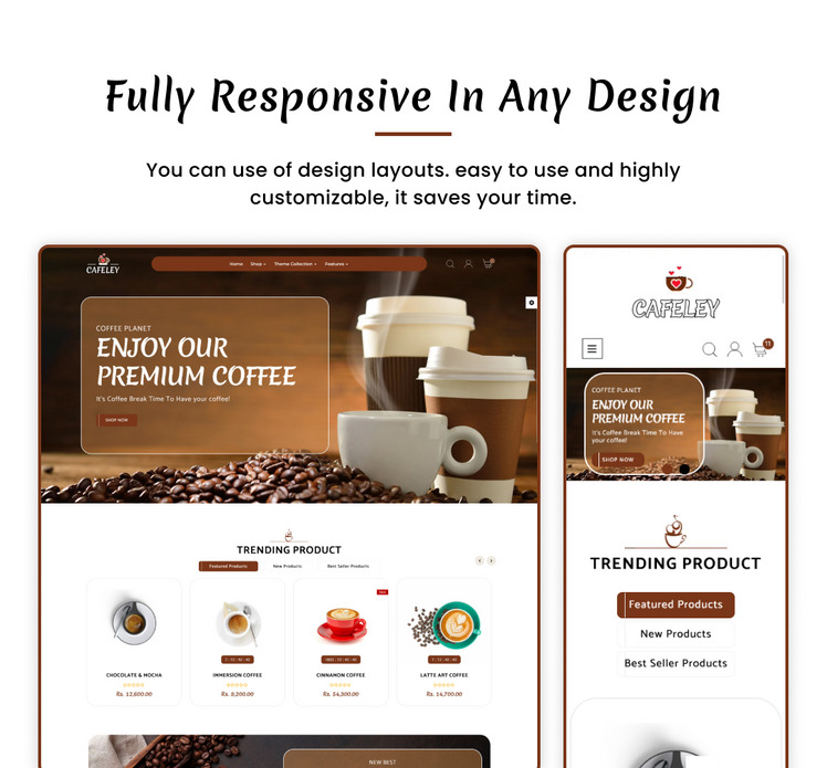 Cafeley VIP Mega Coffee Tea Nature Shopify Theme #284758-5