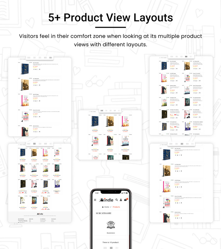 Kindle Books and Digital Comics Store Shopify Theme #269073-11