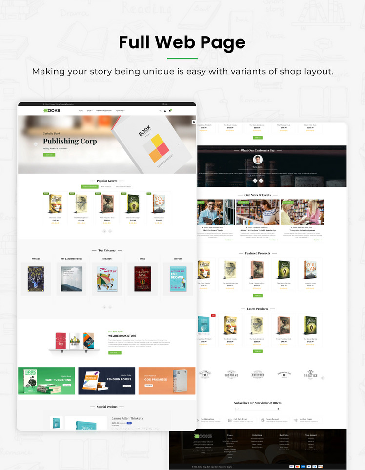 Books Comics Book Store Premium Responsive Shopify Theme #278433-3