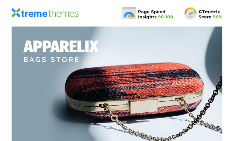 Apparelix Bags Store Shopify Theme #175490-1