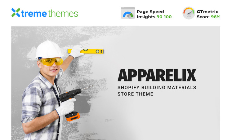 Apparelix Construction Shopify Building Materials Store Theme #248013-1