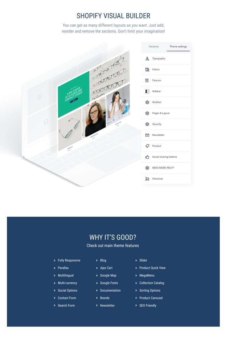Multifly Eyecare Optometrist Shopify theme #189313-2