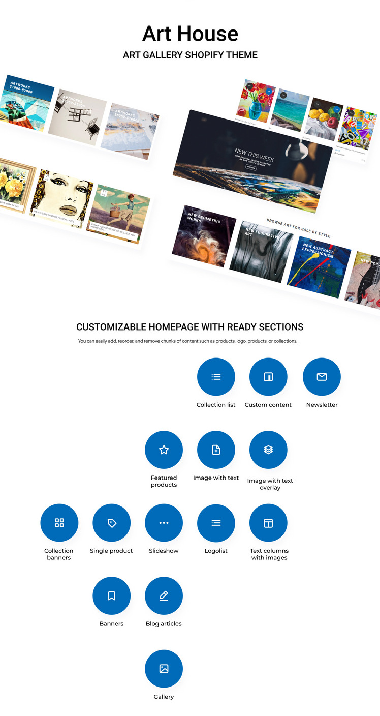 Art House Art Gallery Shopify Theme #71506-1