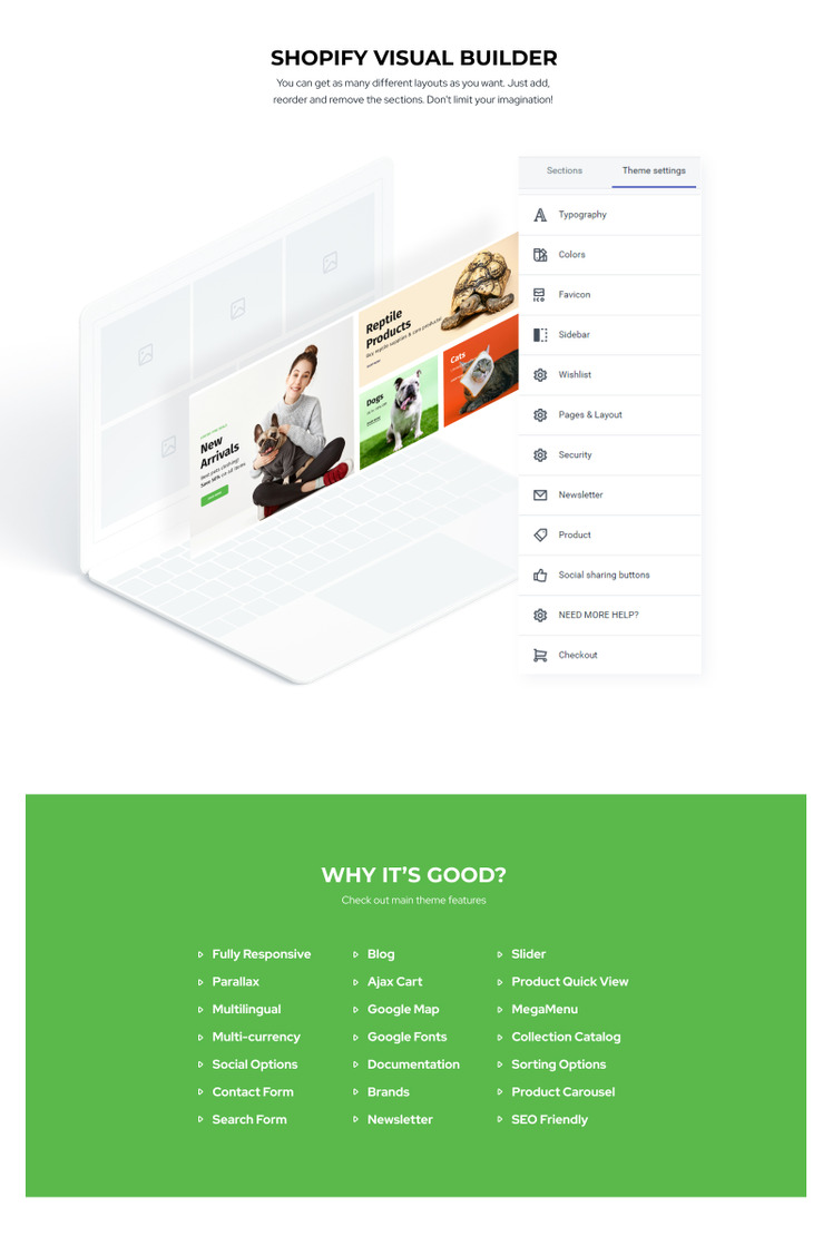 Multifly Responsive Pets Shop Shopify Theme #173217-2