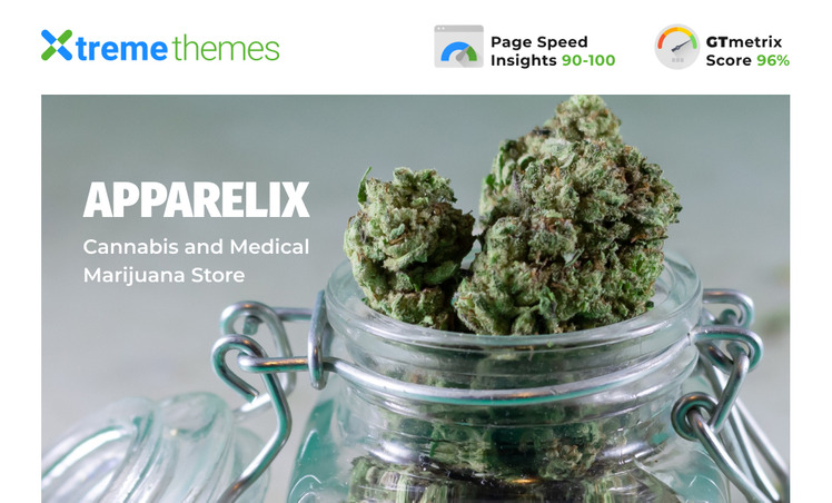 Apparelix Cannabis and Medical Marijuana Store Shopify Theme #171099-1