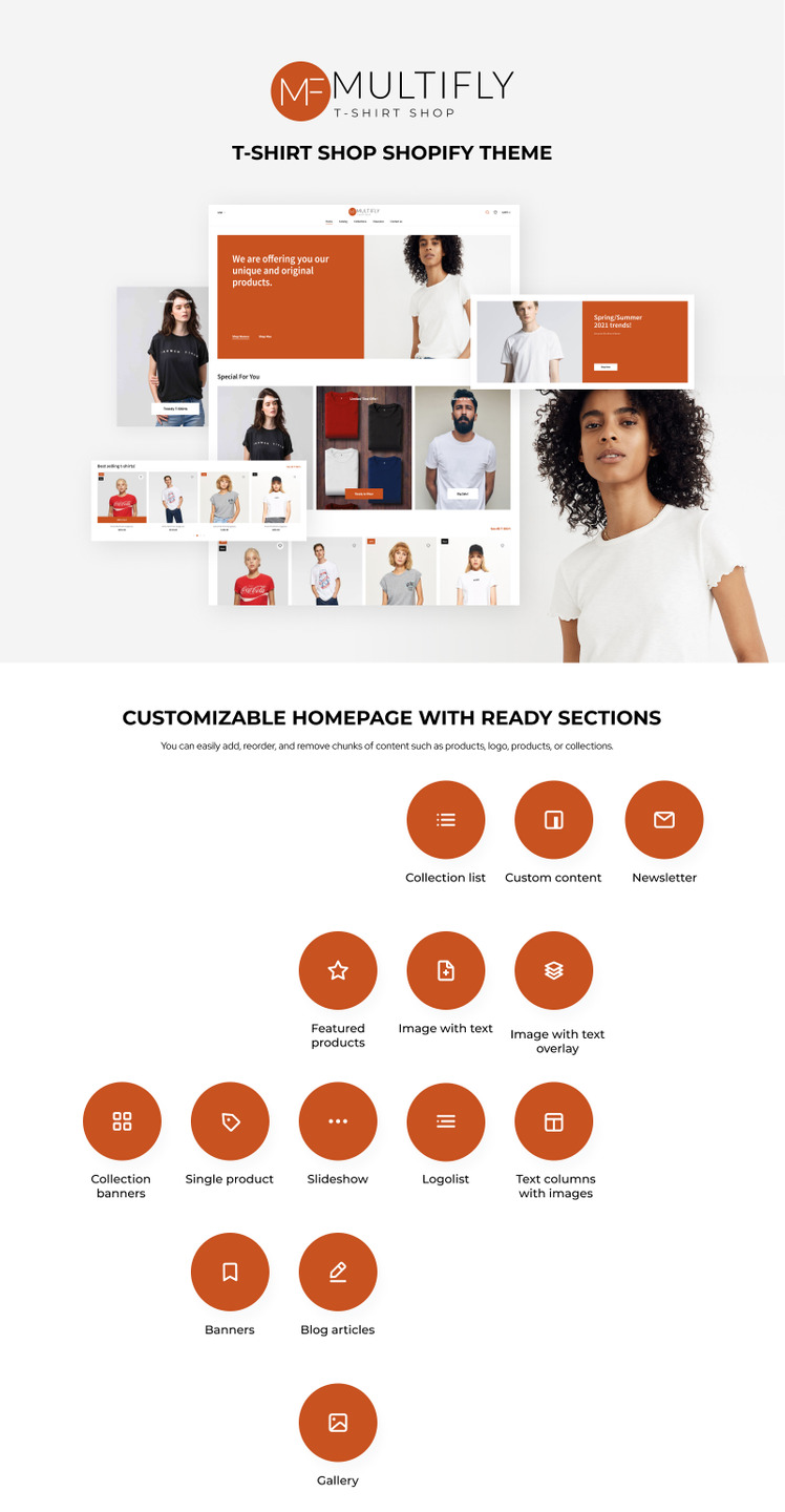 Multifly T Shirt Store Printing Shopify Theme #181696-1