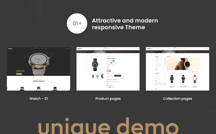 Waklo The Watch Premium Responsive Shopify Theme #350358