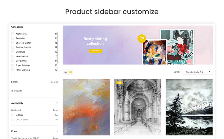 Artify The Art Painting Premium Shopify Theme #260275