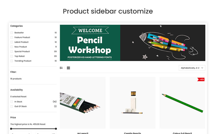Pencils The Pencils Stationery Premium Shopify Theme #276368