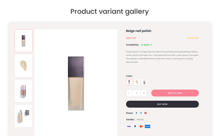 Shribo The Cosmetic Beauty and Books Responsive Ecommerce Shopify Theme #296923
