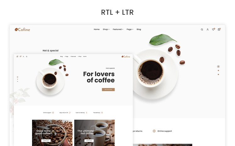 Cofine The Coffee Tea Responsive Shopify Theme #252068