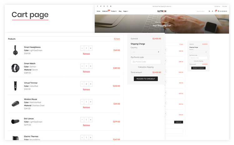 Ultron The Electronics Responsive Shopify Theme #310300